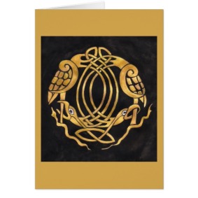 Celtic Knot with Birds card