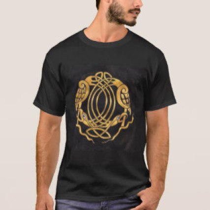 Celtic Knot with Birds T-Shirt by Nebankh