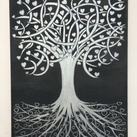 Tree of Life with Hearts and Moons